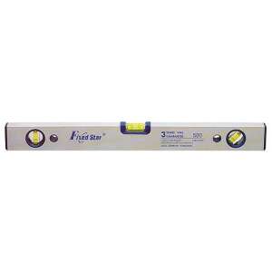 Fixed Star 60 cm aluminum level with 3 vials - Spirit Level