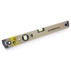 SCHEDPOL LUX 60cm professional level with 2 bubbles, horizontal fish-eye bubble, shockproof, accurate measurement, 0.024°=0.4mm/m - Spirit Level
