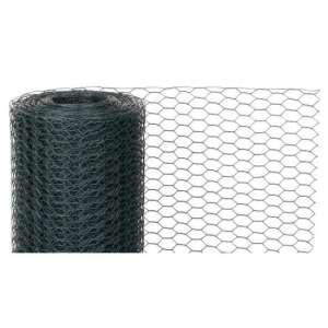 Rabitz wire fence, green PVC, 13 mm mesh, 0.9 mm wire thickness, 1 m height, rolled up - Fence element