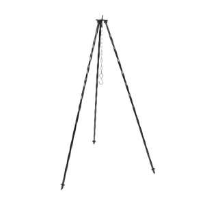 Perfect Home 100 cm black cauldron stand with chain, tripod for outdoor cooking - Perfect Home Cauldron Stand