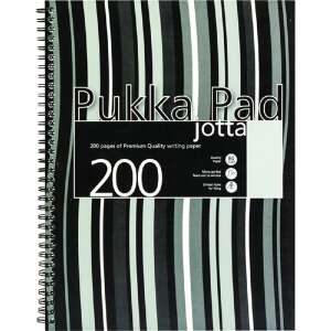 Pukka Pad Jotta Pad A5 spirálfüzet, 200 oldal, fekete-fehér csíkos design - Pukka