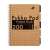 Pukka Pad Project Book, A4, 200 pages, lined, spiral bound, kraft cover, recycled paper, black tabs