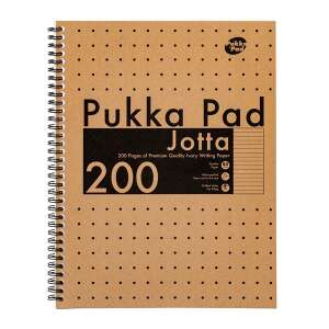 Pukka Pad Jotta Kraft A4 lined notebook, 200 pages, recycled paper - Notebook