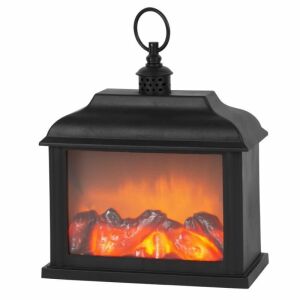 Зимна декорация, модел камина, SMD LED, с таймер, 3xAA, 21x10x27 см