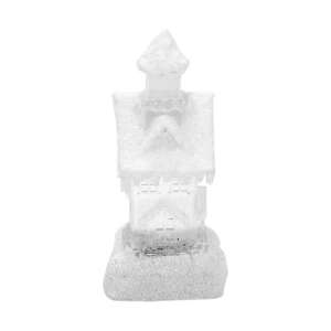 Decoratiune de Crăciun casă cu LED, alb, cu zăpadă, 9,5x9,5x25,5 cm - Nonbrand Decorațiuni de Crăciun