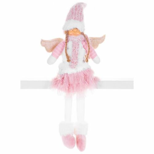 Pink Christmas Angel Decoration - 59cm, festive home decor