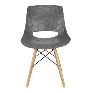 Lars chair with a unique geometric pattern on the seat - Jumi Dining chair