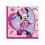 Șervețele de petrecere cu tema Minnie Mouse, 33x33cm, șervețele de unică folosință roz