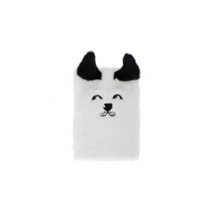 Vorderansicht des Kutyás Plüsch-Notizbuchs, ein flauschiges Hunde-Notizbuch für Kinder - Starpak