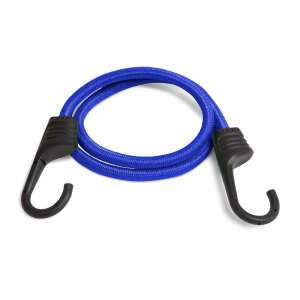 Kék színű rugalmas zsinór fekete kampókkal, 45 cm hosszú - MNC