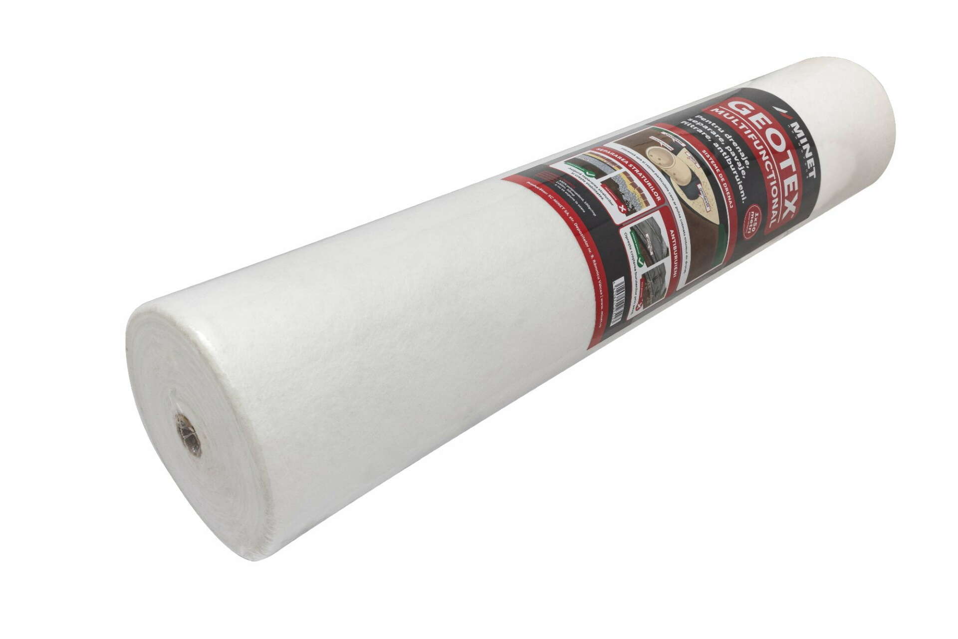 Geotex multifunctional geotextile agrofoil, 100 gr/m², width 1 m, length 50 m, surface 50 m², white