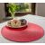 Műanyag Tányéralátét - Piros - Kerek - 38 cm 61965729