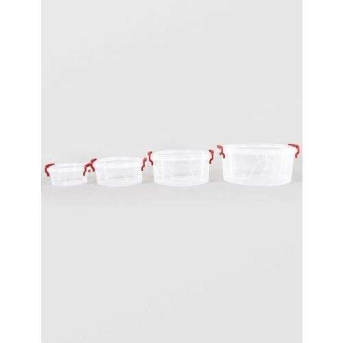 Mercaton® Kerek Ételdoboz Készlet - 4 db, 300ml-2,4L