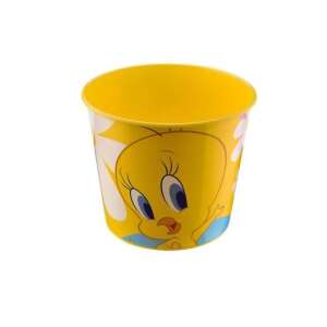 Mercaton Tweety popcorn bowl, 2.2 liter, yellow plastic bowl with Tweety Bird design - Bowl