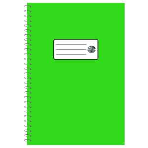 Zöld A4-es spirálfüzet 70 sima lappal, Fortuna márka - Fortuna