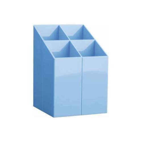 Világoskék ICO asztali írószertartó 4 rekeszes