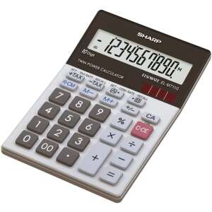 Sharp EL-M711G Twin Power Számológép, 10 számjegyes kijelző - Sharp