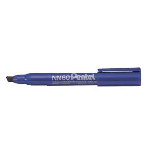 Pentel NN60 alkoholos marker, kék, vágott hegy, 3,9-5,8mm, környezetbarát - Pentel