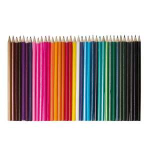 Topwrite Set Creioane Colorate pentru Copii - 36 buc. Creioane din Lemn