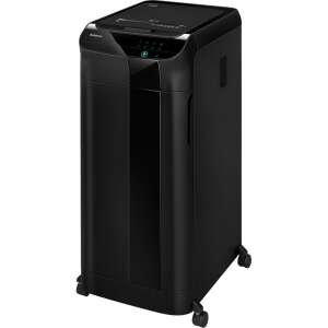 Fellowes AutoMax 550C iratmegsemmisítő, fekete, kerekekkel - Fellowes