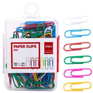 Spinacze kolorowe 29mm DELI 61968462 - Akcesoria biurowe
