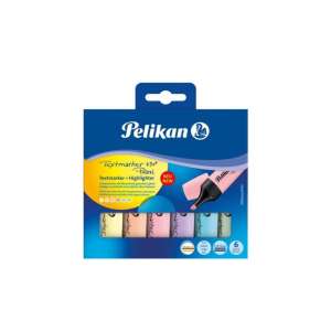 Pelikan Pastel Textmarker - 6er Set 61968533 - Schulanfang, Schulmaterialien
