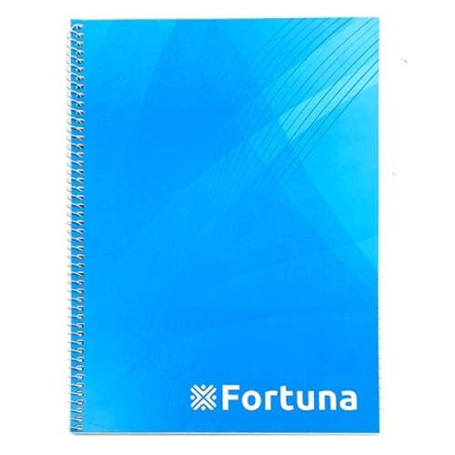 Fortuna A5 spirálfüzet, kék borító, 70 lapos - Fortuna