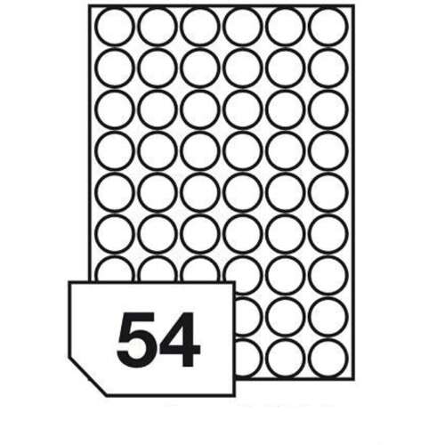 RayFilm R0400 - 30 mm Átlátszó Kör Etikett - 5400 db