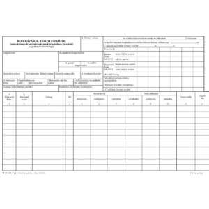 Beruházás tárgyi eszközök egyedi nyilvántartó lapja A4 fekvő B.11-64 nyomtatvány, üzleti nyomtatvány, nyilvántartás, eszközmenedzsment, készletnyilvántartás, könyvelés, pénzügyi menedzsment - Irodai papíráru