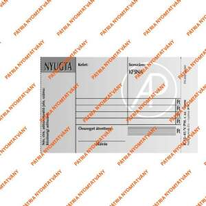 Pátria nyugtatömb, négysoros, 50x2 lapos, előszámozott, B.15-41/V/PM - Patria