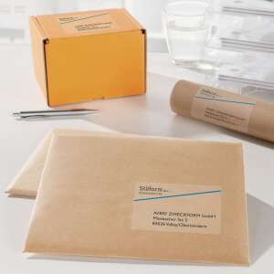 Avery Zweckform Transparente Versandetiketten, transparent, A4 Format, Tintenstrahldrucker, für Umschläge und Pakete - Schreibwaren für das Büro