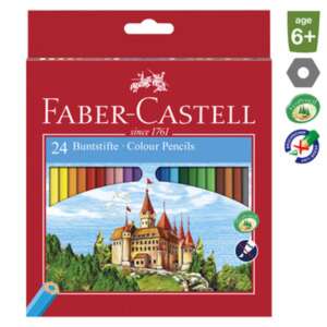 Faber-Castell Classic színesceruza készlet, 24 darabos, hatszögletű, 120124, környezetbarát - Faber-Castell