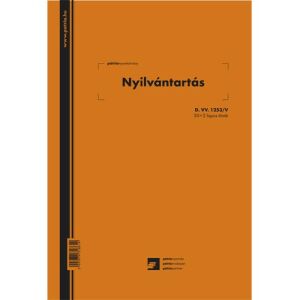 Pátria Nyilvántartás A4 Nyilvántartási Könyv Borító - Patria