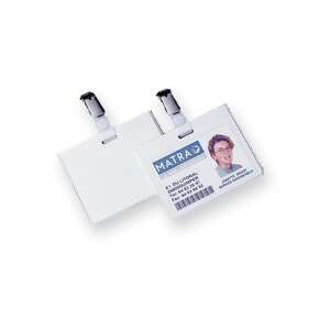 Fellowes 53043 névkitűző tartó csíptetővel, 90x60 mm, 50 db-os csomag - Fellowes