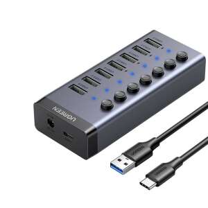 Hub UGREEN z 7 portami USB-C z 7 portami USB-A, zasilaczem i kablem - Ugreen Koncentrator USB