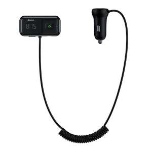 MP3 prehrávač do auta Bluetooth + nabíjačka Baseus v tvare T S-16 Black OS 70067538 Nabíjačky do auta