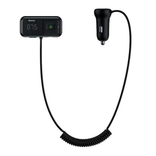Radio Bluetooth MP3 Player + încărcător pentru mașină Baseus T Shaped S-16 Black OS