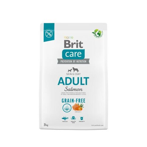 Brit Care Adult Lachs & Kartoffel Getreidefreies Hundefutter für Haut & Fell 3kg