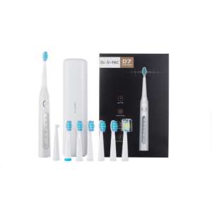 Dr. SONIC D7 Szónikus Elektromos Fogkefe 5 Üzemmóddal, 8 Fogkefefejjel, Utazótok és USB Töltési Kábellel - Elektromos fogkefe