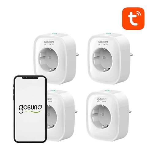 Gosund SP1 Smart Plug 4 pachet, WiFi Smart Outlet, Compatibil cu Alexa, Asistentul Google și IFTTT
