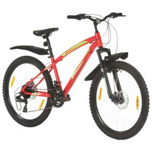 21 sebességes piros mountain bike 26 hüvelykes kerékkel 42 cm 62011021 