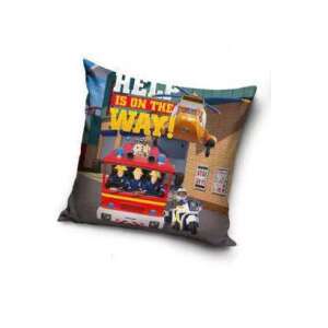 Sam a tűzoltó párnahuzat, 40x40 cm, 100% poliészter, A segítség úton van! - Párnahuzat