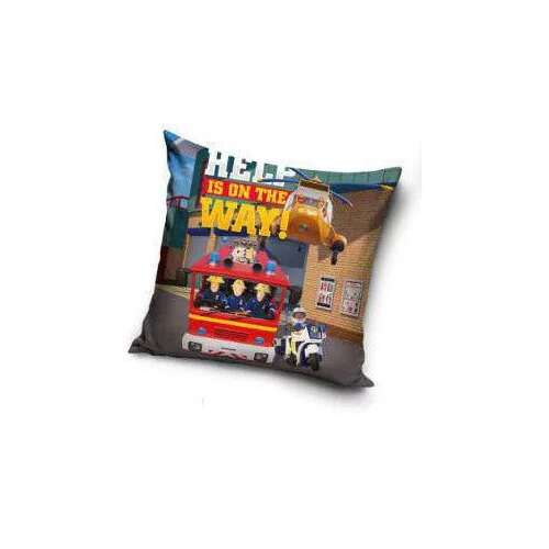 Sam a tűzoltó párnahuzat, 40x40 cm, 100% poliészter, A segítség úton van!
