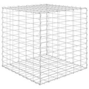 Kocka alakú acélhuzal gabion magaságyás 60 x 60 x 60 cm 62033387 