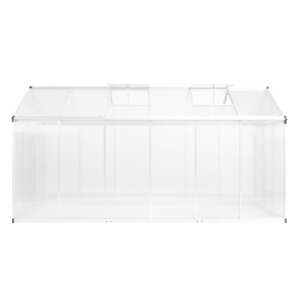 Alumínium melegház, 362 x 190 x 195 cm, 13,41 m³ - Üvegház