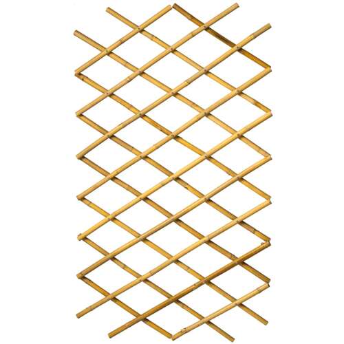 Nature 100x200 cm bamboo trellis, natural color, diamond pattern, for climbing plants