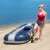 Bestway Hydro-Force Treck X3 inflatable boat, woman, beach, blue, red, grey