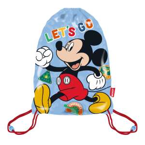 Disney Mickey Mouse Let's Go Turnbeutel, blau mit Mickey Mouse Design - Turnbeutel