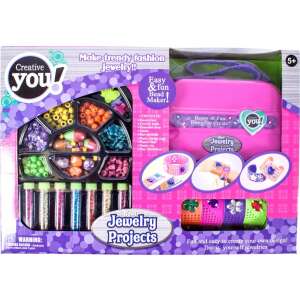 Creative You! Schmuck-Bastelset mit Perlen, Charms, Schnur und Anleitung, um trendige Schmuckstücke zu kreieren - Bastelperlen & Zubehör