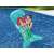 Bestway Disney The Little Mermaid inflatable pool float in use